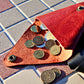Triangle coin pouch