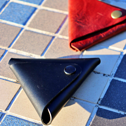 Triangle coin pouch